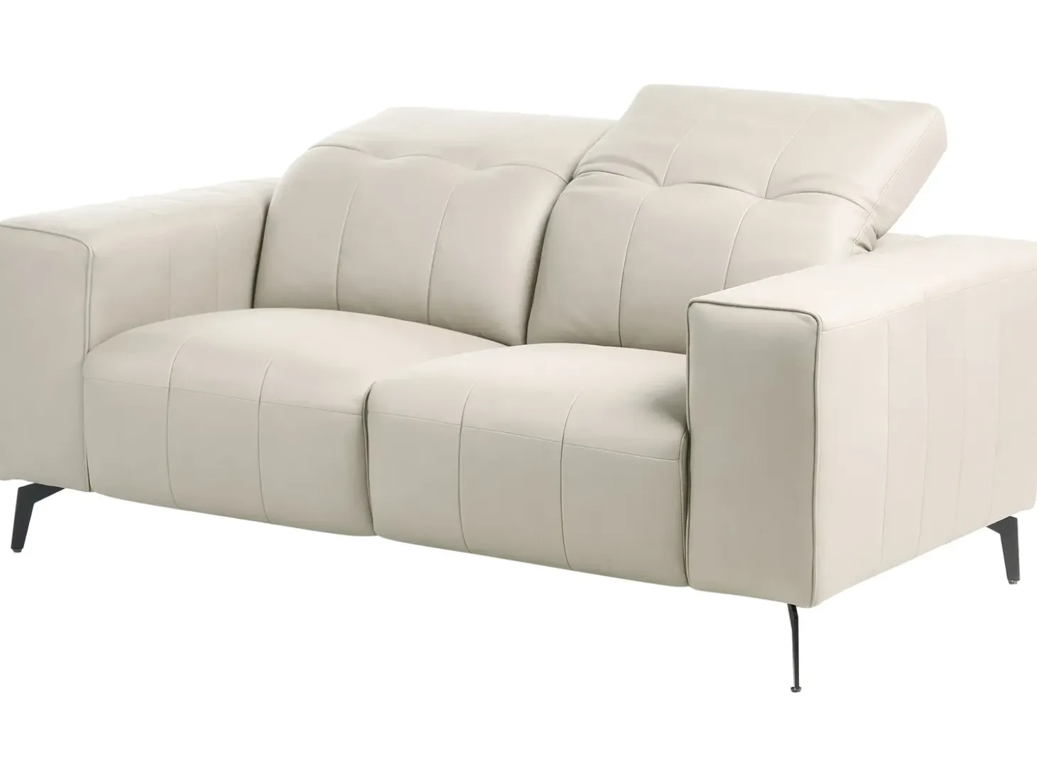 Discount Sofa dla 2 osób OMMEL Jasnobeżowy Sofy Tapicerowane|Sofy Dwuosobowe