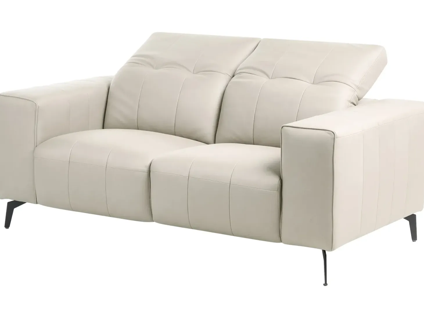 Discount Sofa dla 2 osób OMMEL Jasnobeżowy Sofy Tapicerowane|Sofy Dwuosobowe