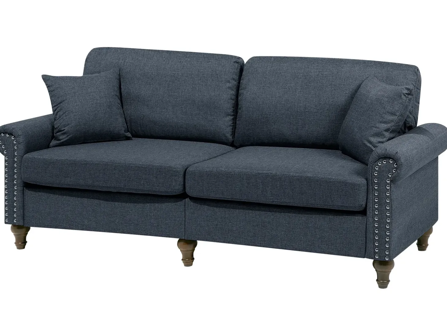 Sale Sofa dla 3 osób OTRA Ciemnoszary Sofy Tapicerowane|Kolekcje Sof