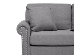 Best Sofa dla 3 osób OTRA Jasnoszary Sofy Tapicerowane|Kolekcje Sof