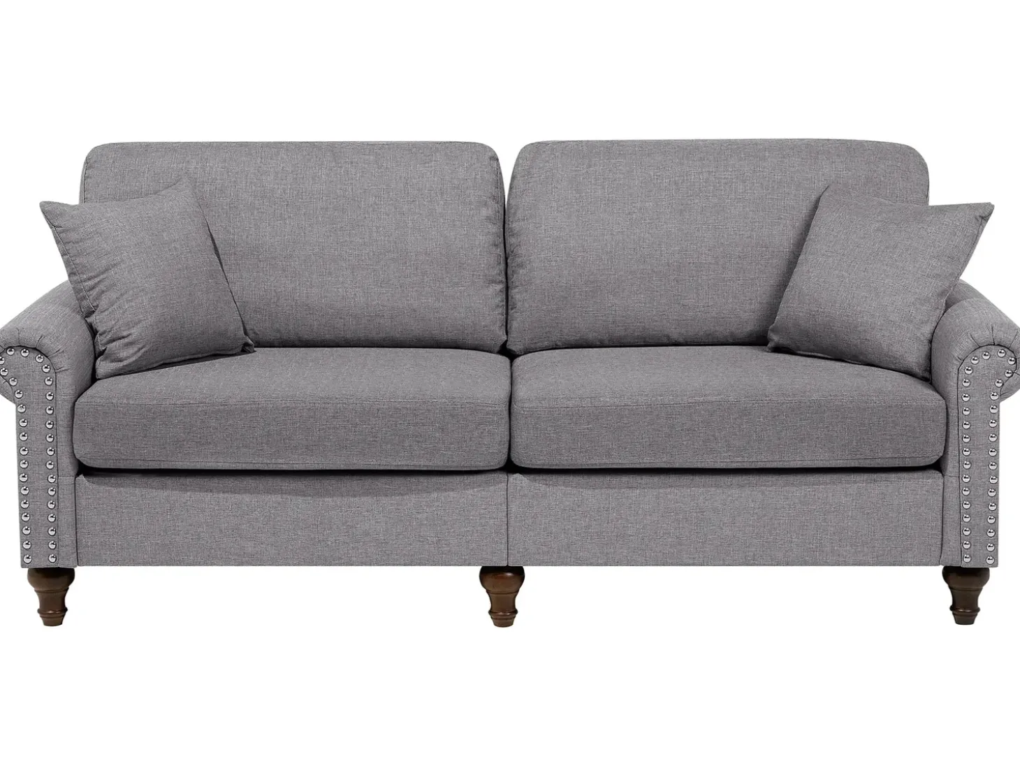 Best Sofa dla 3 osób OTRA Jasnoszary Sofy Tapicerowane|Kolekcje Sof