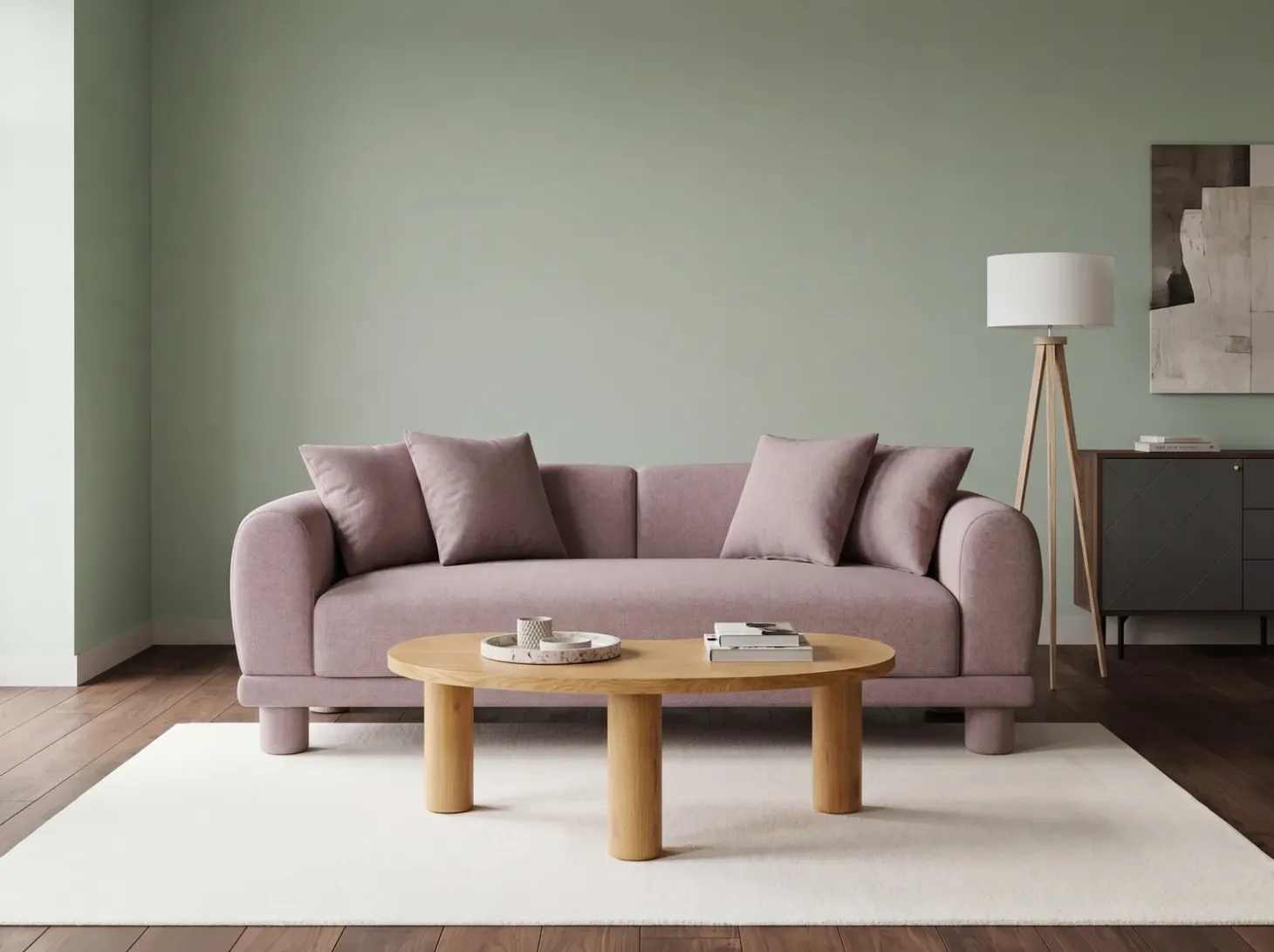 Sofa dla 3 osób PORI Beżowoszary Sofy Tapicerowane|Wszystkie Sofy