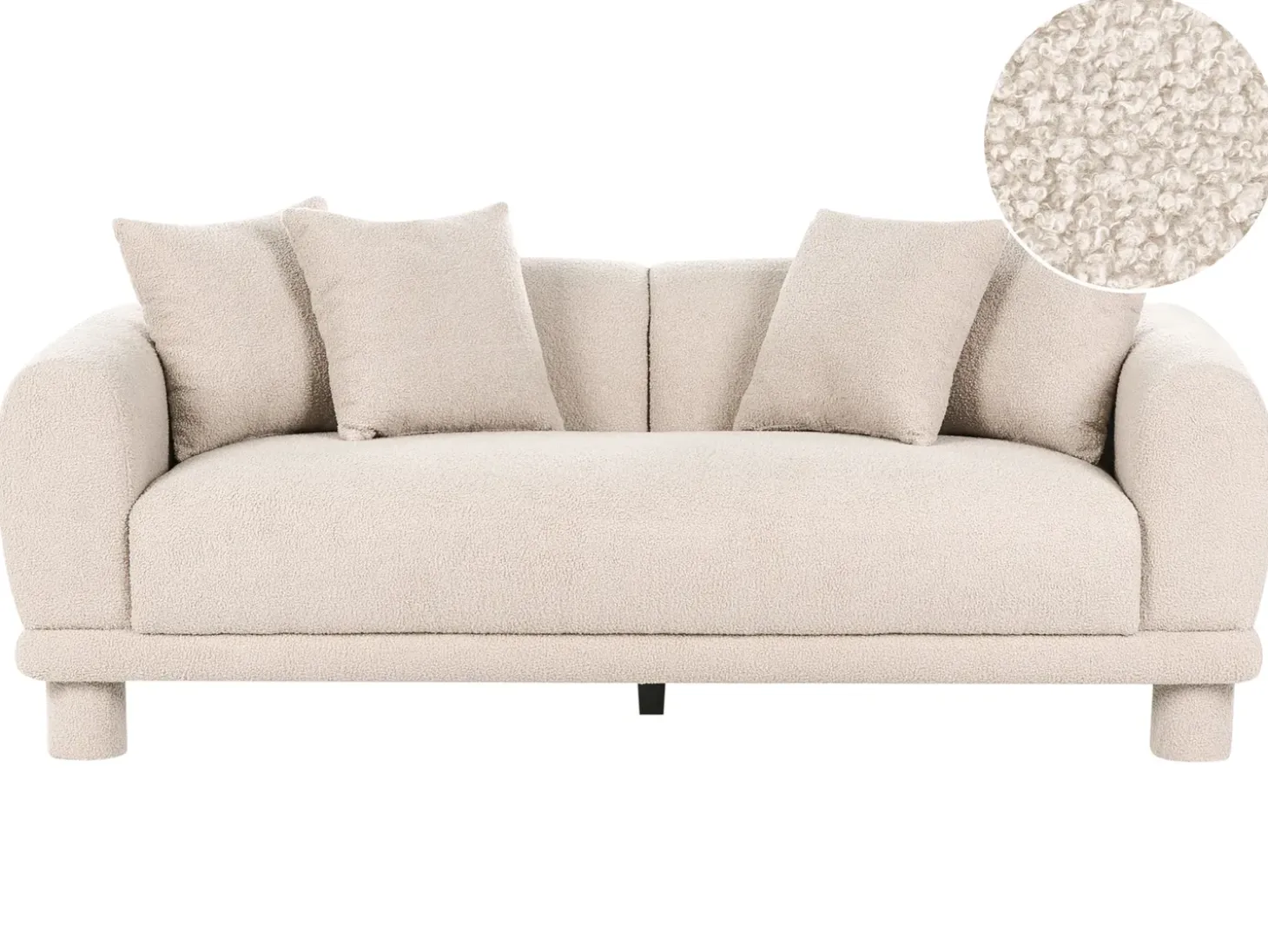 Hot Sofa dla 3 osób PORI Boucle Sofy Tapicerowane|Wszystkie Sofy