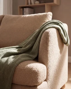 Sale Sofa dla 2 osób RATTVIK Boucle Beżowy Sofy Tapicerowane|Sofy Dwuosobowe