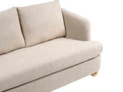 Sale Sofa dla 2 osób RATTVIK Boucle Beżowy Sofy Tapicerowane|Sofy Dwuosobowe