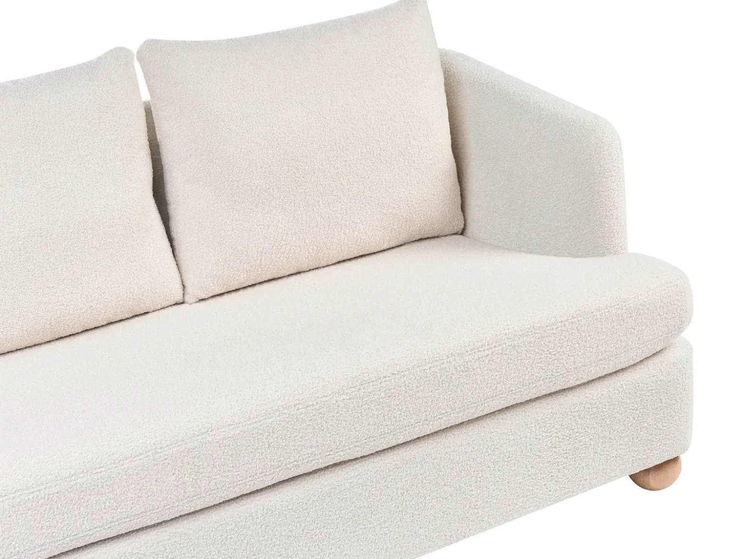 Outlet Sofa dla 3 osób RATTVIK Boucle Złamana biel Sofy Tapicerowane|Kolekcje Sof