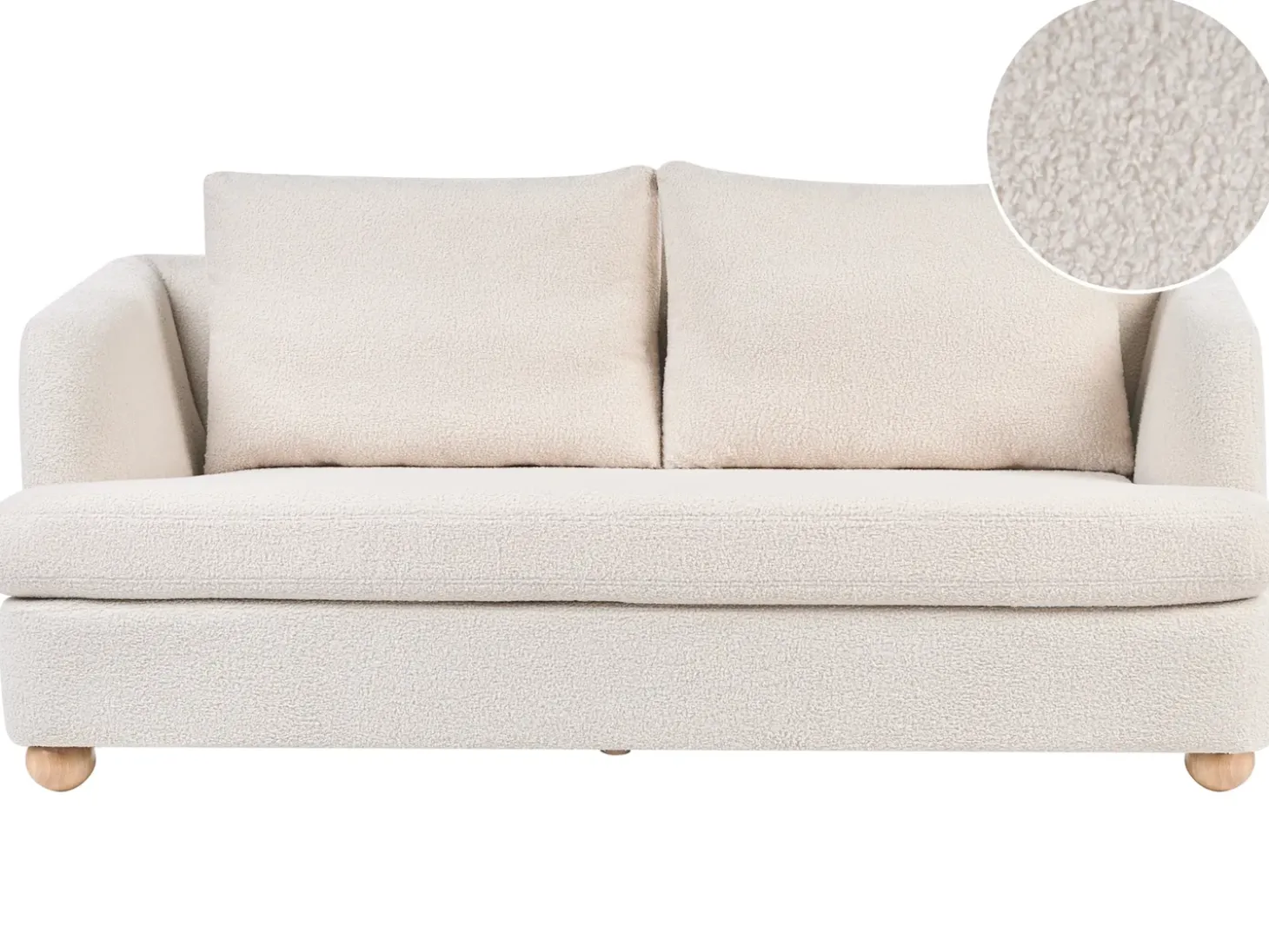 Outlet Sofa dla 3 osób RATTVIK Boucle Złamana biel Sofy Tapicerowane|Kolekcje Sof