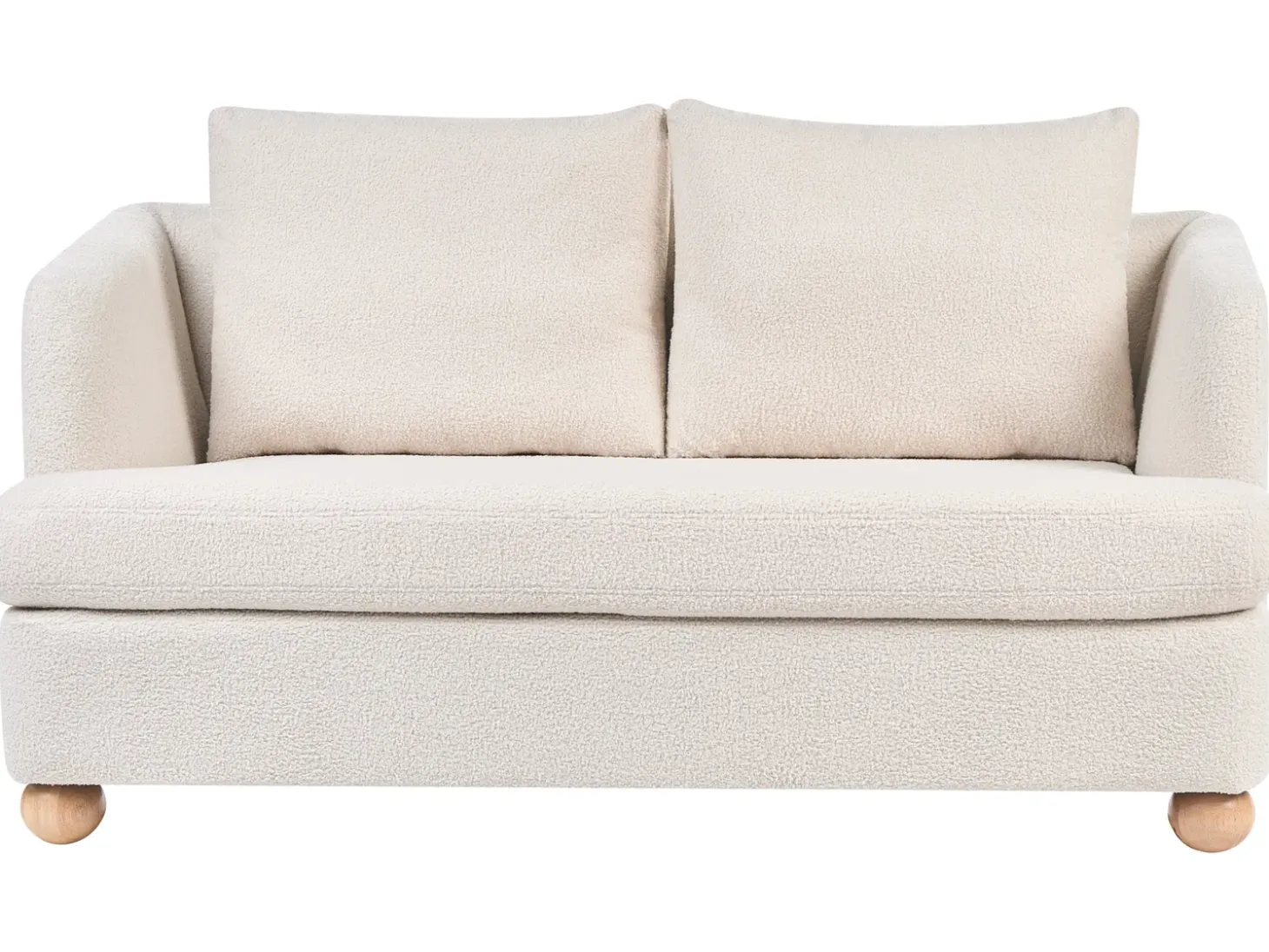 New Sofa dla 2 osób RATTVIK Boucle Złamana biel Sofy Tapicerowane|Sofy Dwuosobowe