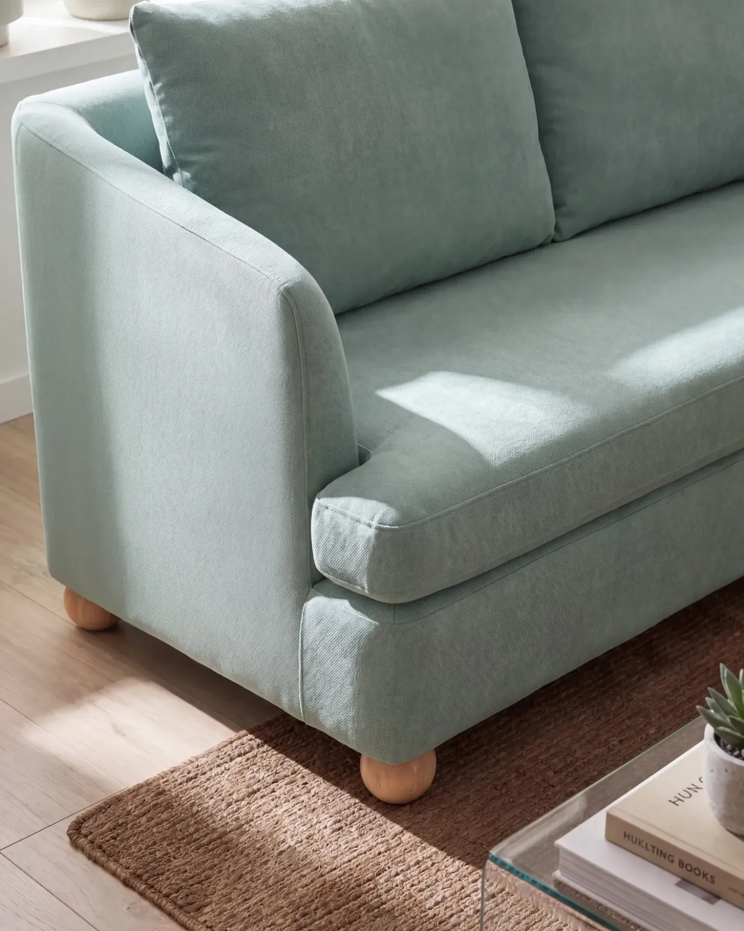 Hot Sofa dla 3 osób RATTVIK Jasnozielony Sofy Tapicerowane|Kolekcje Sof