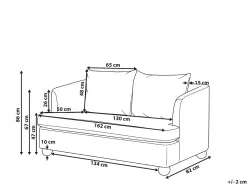 Outlet Sofa dla 2 osób RATTVIK Jasnozielony Sofy Tapicerowane|Sofy Dwuosobowe