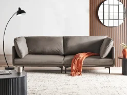 Sale Sofa dla 3 osób REVSNES Brązowy Sofy Tapicerowane|Wszystkie Sofy