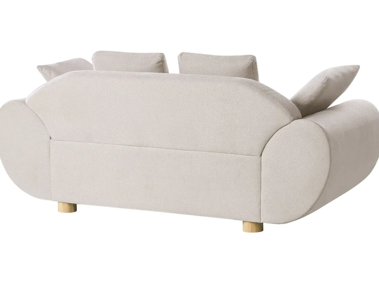 Outlet Sofa dla 2 osób RINGEL Jasnobeżowy Sofy Tapicerowane|Sofy Dwuosobowe