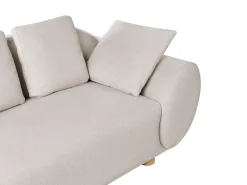 Outlet Sofa dla 2 osób RINGEL Jasnobeżowy Sofy Tapicerowane|Sofy Dwuosobowe