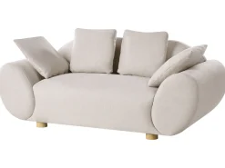Outlet Sofa dla 2 osób RINGEL Jasnobeżowy Sofy Tapicerowane|Sofy Dwuosobowe
