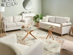 Discount Sofa dla 2 osób RONNEBY Beżowy Sofy Tapicerowane|Sofy Dwuosobowe
