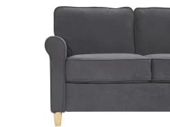 Best Sofa dla 3 osób RONNEBY Welur Ciemnoszary Sofy Tapicerowane|Kolekcje Sof
