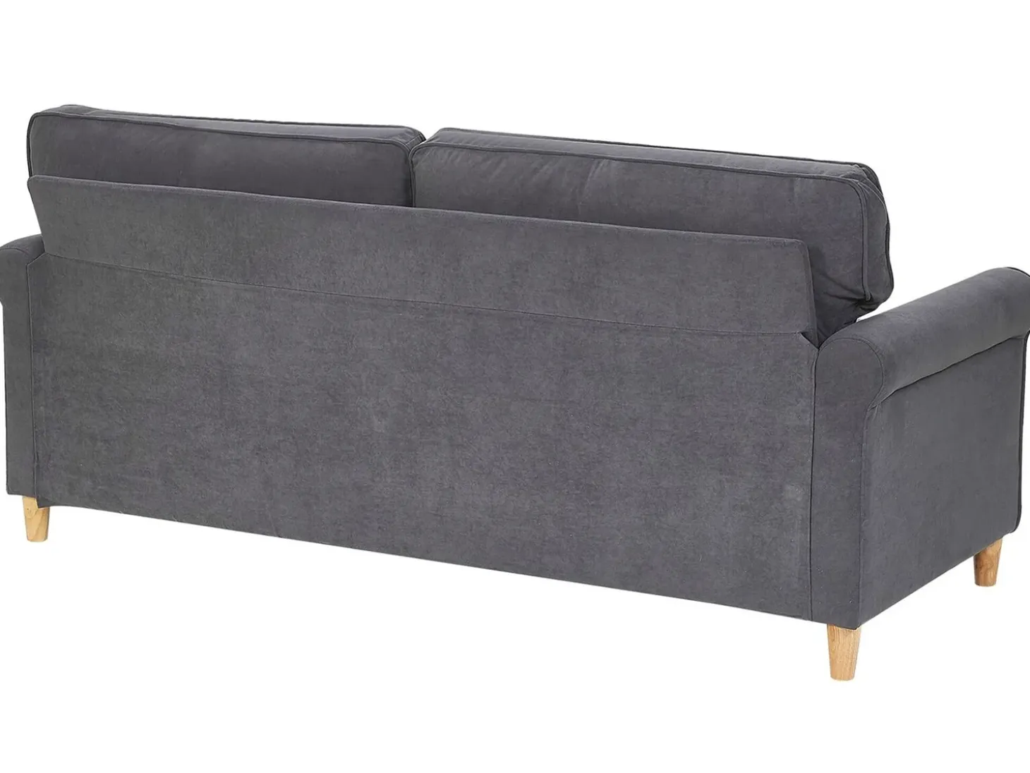 Best Sofa dla 3 osób RONNEBY Welur Ciemnoszary Sofy Tapicerowane|Kolekcje Sof