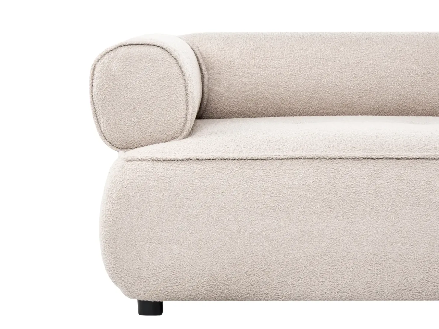 Clearance Sofa dla 3 osób SALLA Boucle Beżowy Sofy Tapicerowane|Kolekcje Sof