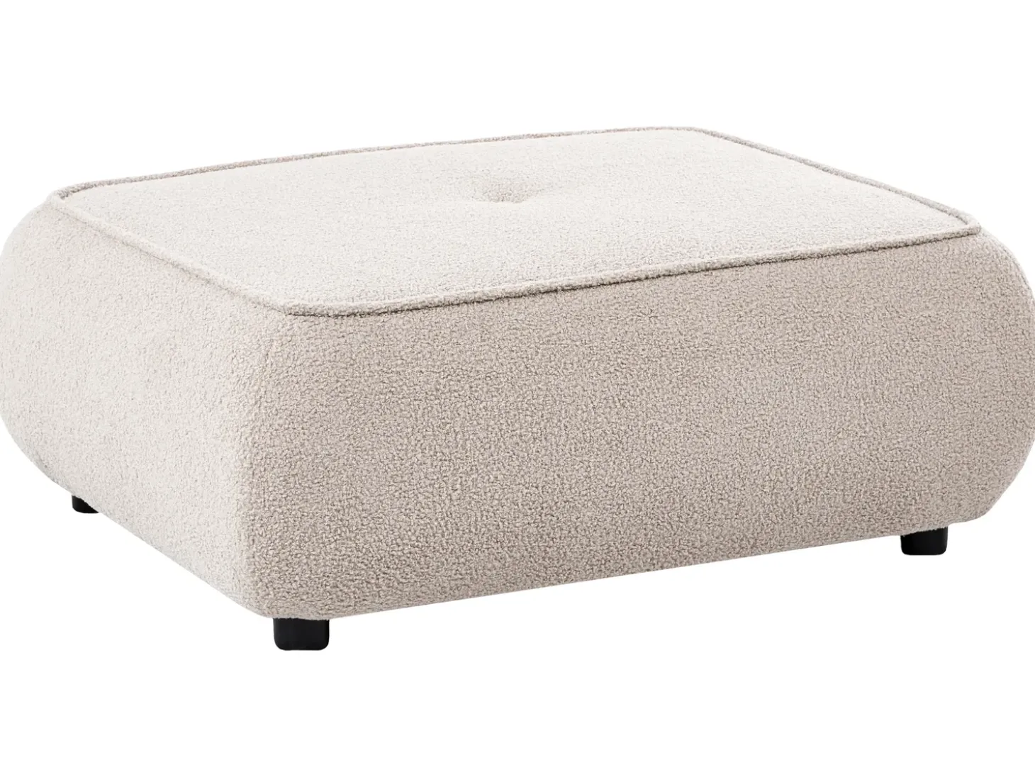 Online Sofa dla 3 osób SALLA Boucle Beżowy z otomaną Sofy Tapicerowane|Kolekcje Sof
