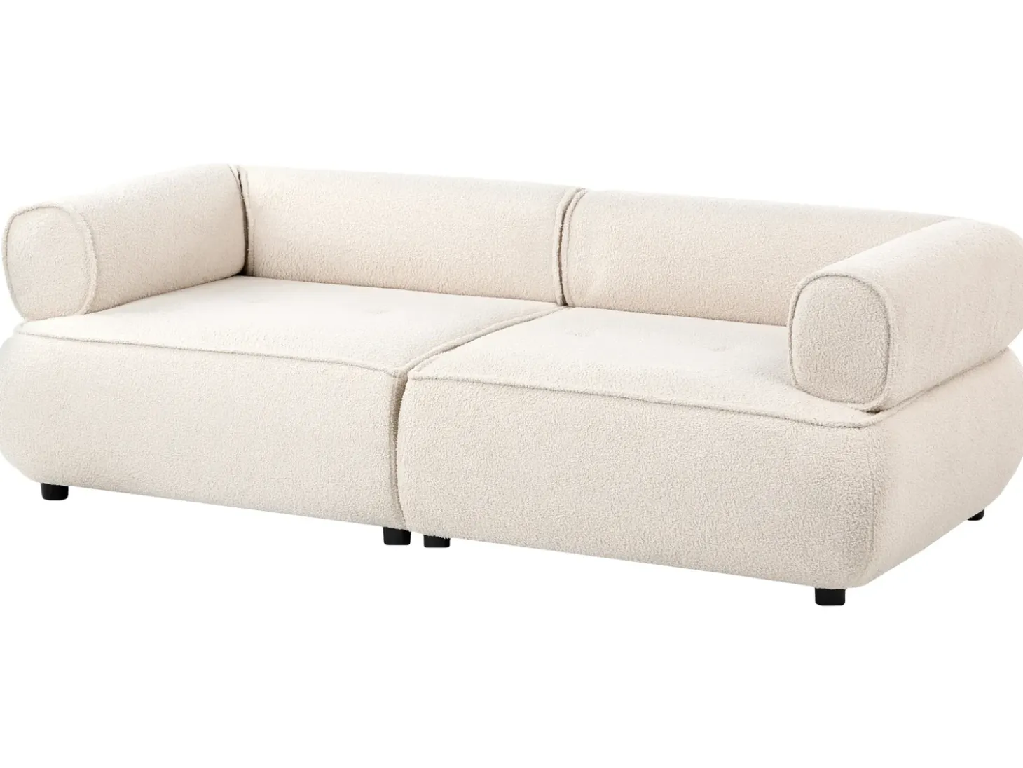 Best Sofa dla 3 osób SALLA Boucle Złamana biel Sofy Tapicerowane|Kolekcje Sof