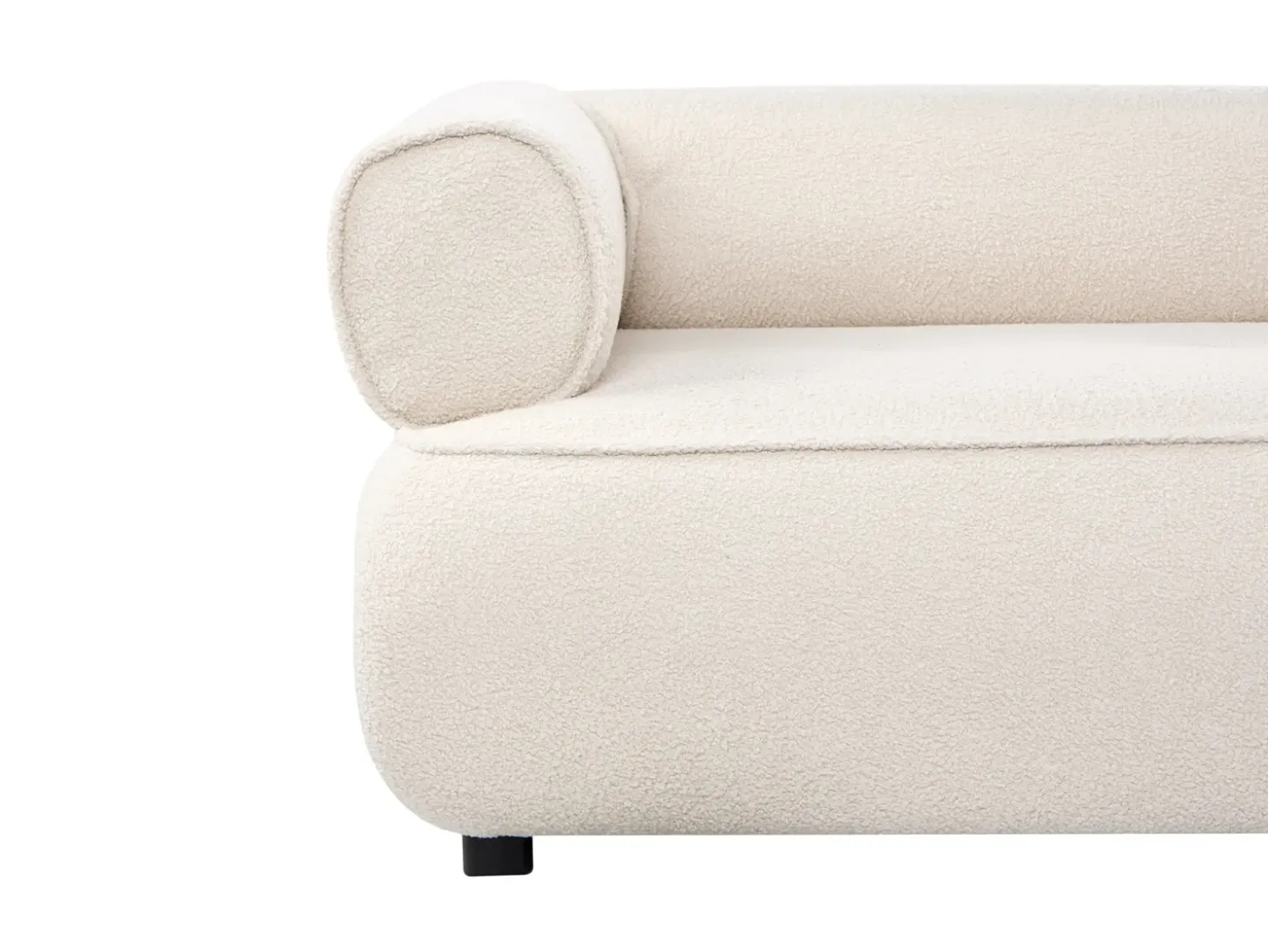 Best Sofa dla 3 osób SALLA Boucle Złamana biel Sofy Tapicerowane|Kolekcje Sof