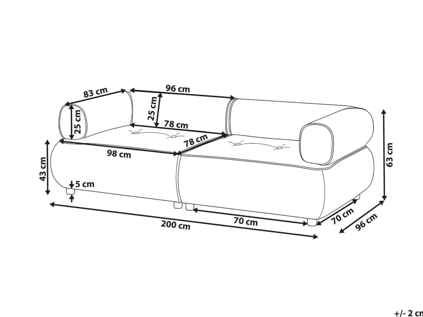 Best Sofa dla 3 osób SALLA Boucle Złamana biel Sofy Tapicerowane|Kolekcje Sof