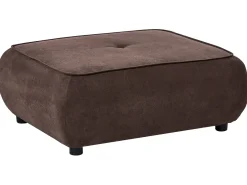 Online Sofa dla 3 osób SALLA Ciemnobrązowy z otomaną Sofy Tapicerowane|Kolekcje Sof