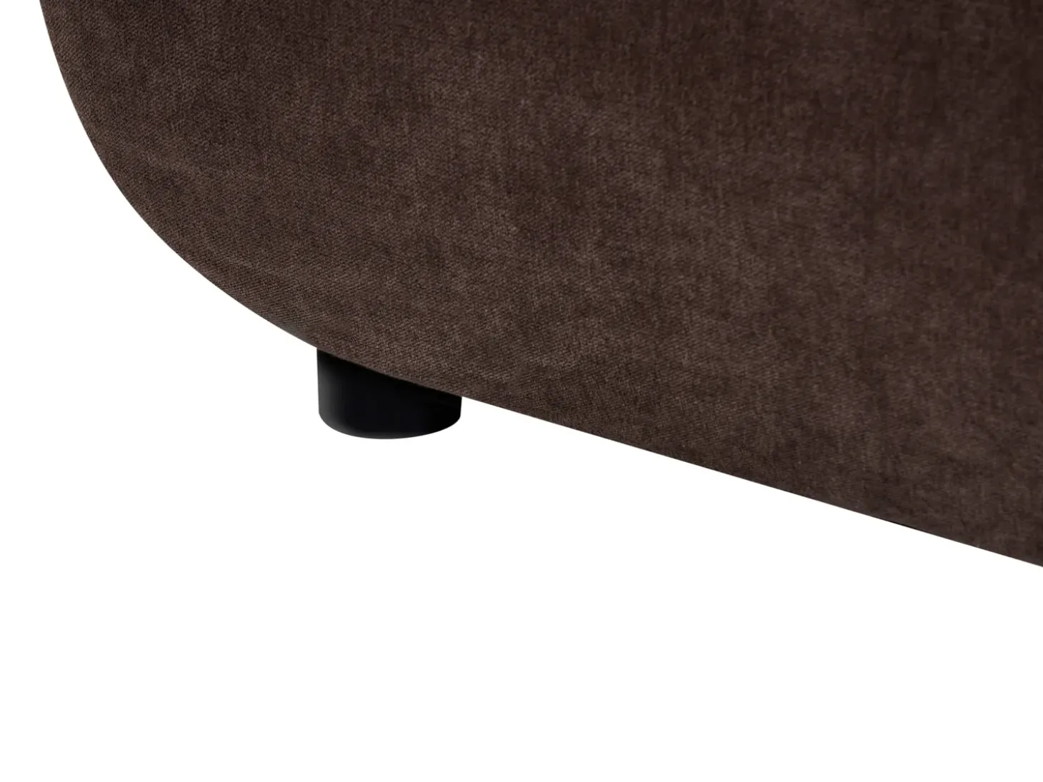 Online Sofa dla 3 osób SALLA Ciemnobrązowy z otomaną Sofy Tapicerowane|Kolekcje Sof
