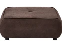 Online Sofa dla 3 osób SALLA Ciemnobrązowy z otomaną Sofy Tapicerowane|Kolekcje Sof