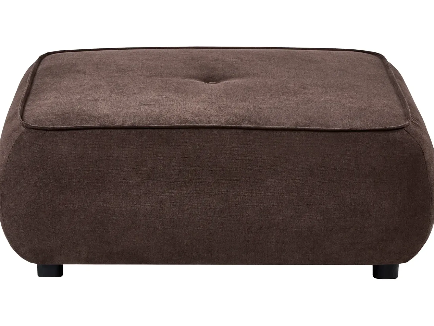 Online Sofa dla 3 osób SALLA Ciemnobrązowy z otomaną Sofy Tapicerowane|Kolekcje Sof