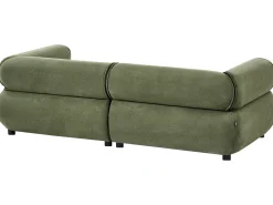 Sale Sofa dla 3 osób SALLA Zielony z otomaną Sofy Tapicerowane|Kolekcje Sof
