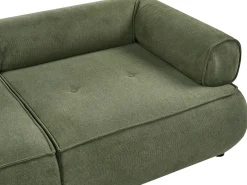 Sale Sofa dla 3 osób SALLA Zielony z otomaną Sofy Tapicerowane|Kolekcje Sof