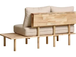 Sale Sofa dla 2 osób SALO Boucle Beżowy ze stolikami Sofy Tapicerowane|Sofy Dwuosobowe