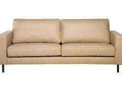 Sofa dla 3 osób SAVALEN Ekoskóra Beżowy Kolekcje Sof|Sofy Skórzane