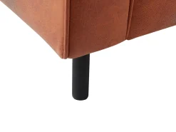 Best Sofa dla 3 osób SAVALEN Ekoskóra Złoty brąz Kolekcje Sof|Sofy Skórzane