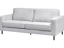 Online Sofa dla 3 osób SAVALEN Jasnoszary Sofy Tapicerowane|Kolekcje Sof