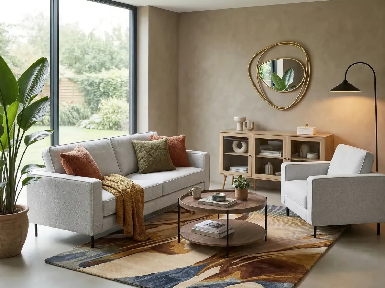Online Sofa dla 3 osób SAVALEN Jasnoszary Sofy Tapicerowane|Kolekcje Sof