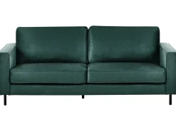 Discount Sofa dla 3 osób SAVALEN Welur Ciemnozielony Sofy Tapicerowane|Kolekcje Sof
