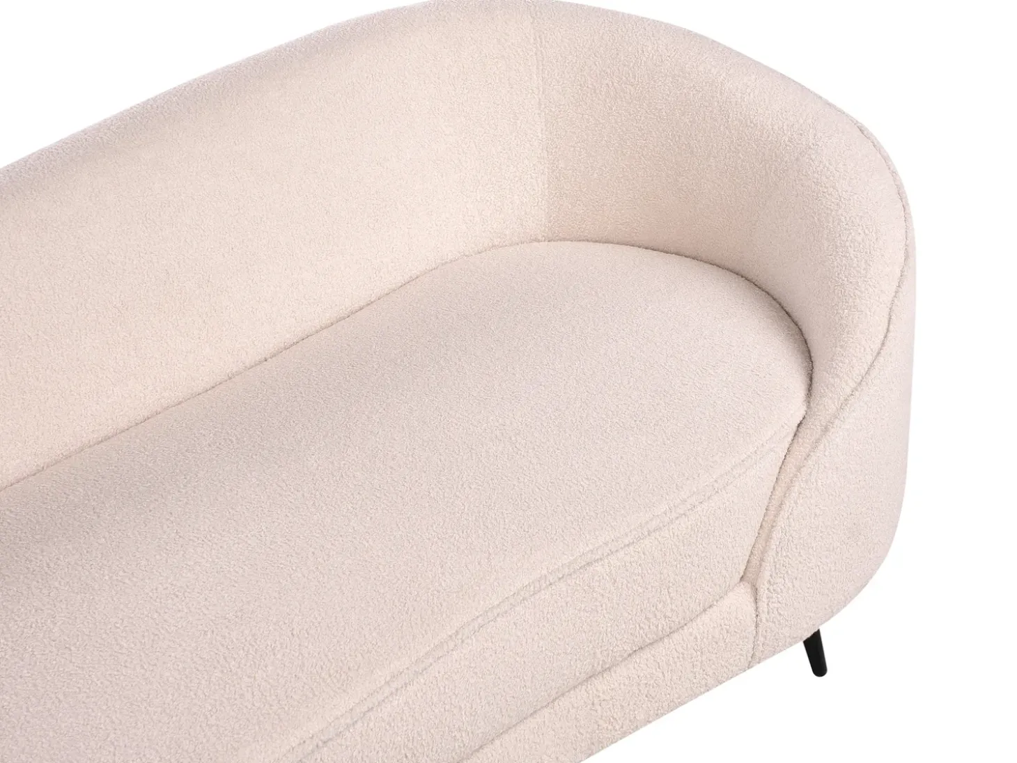 New Sofa dla 2 osób SAVAR Boucle Beżowy Sofy Tapicerowane|Wszystkie Sofy