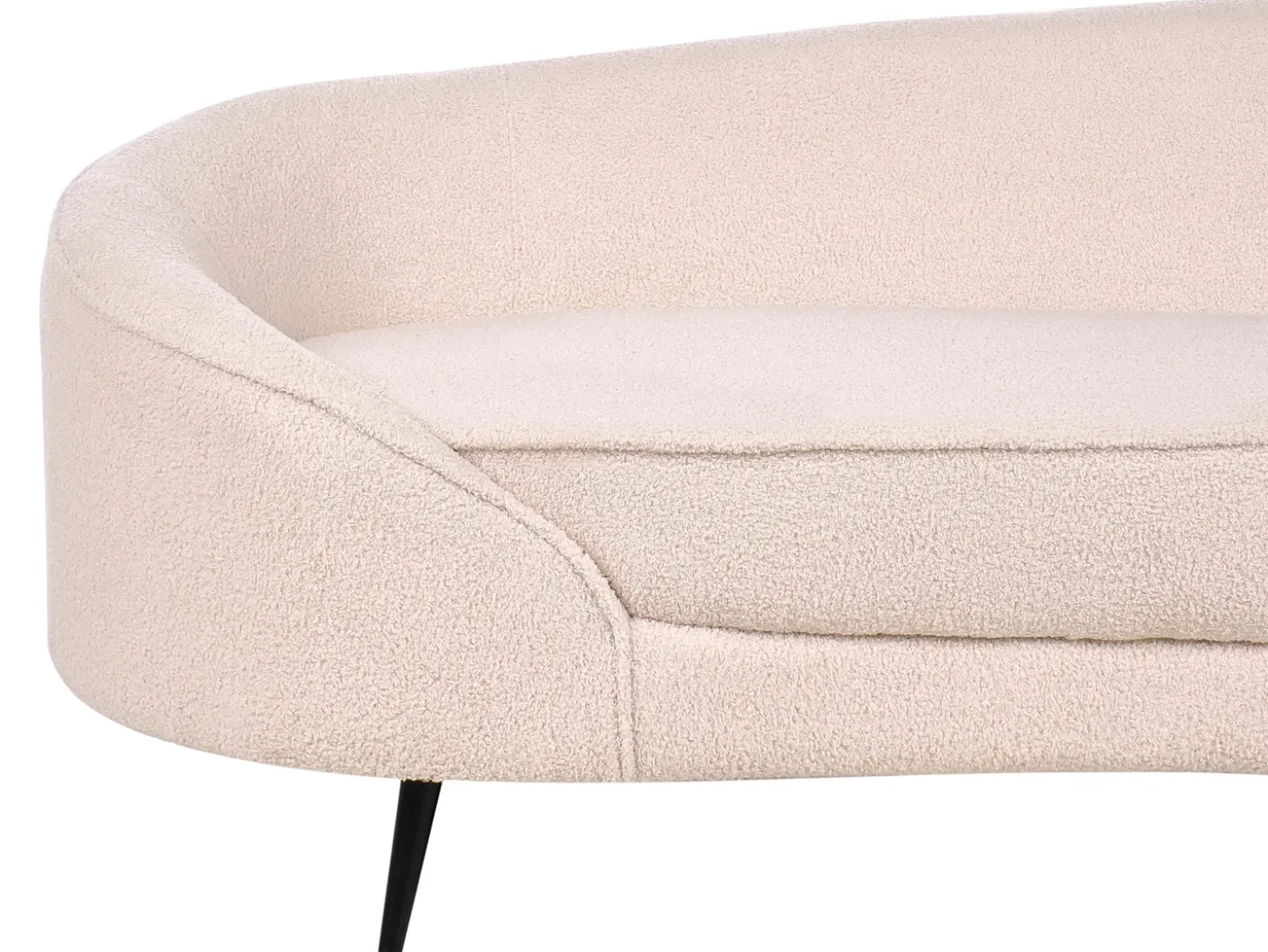 New Sofa dla 2 osób SAVAR Boucle Beżowy Sofy Tapicerowane|Wszystkie Sofy