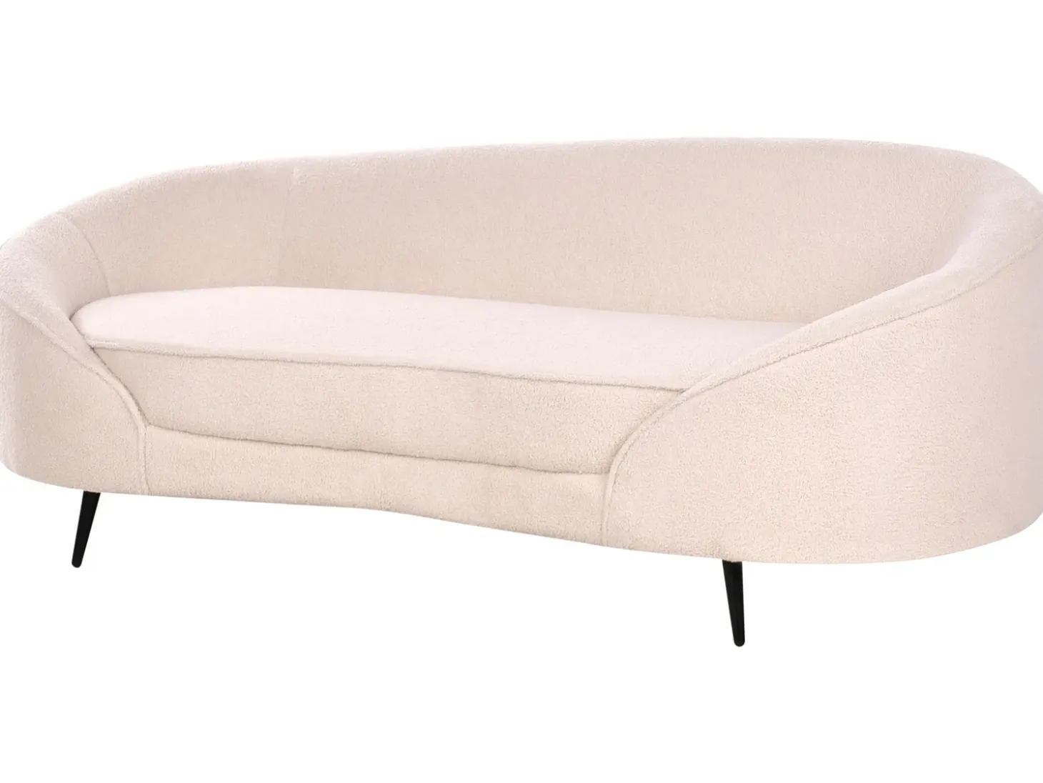 New Sofa dla 2 osób SAVAR Boucle Beżowy Sofy Tapicerowane|Wszystkie Sofy