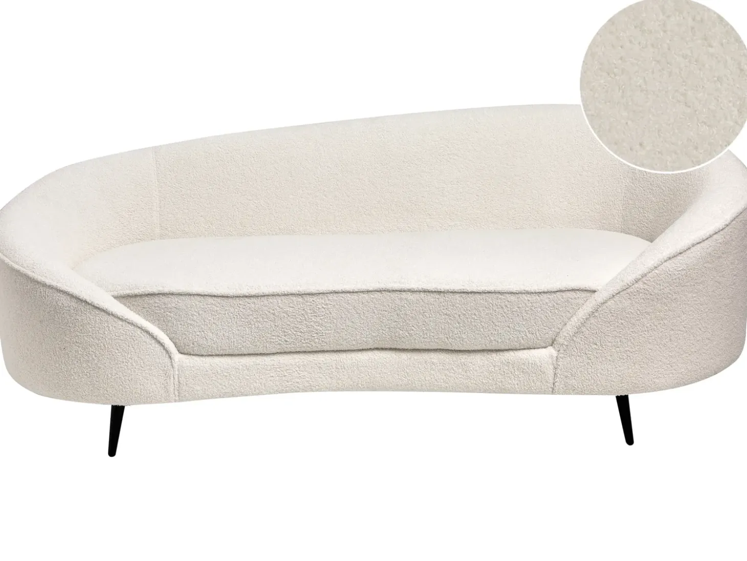 Sofa dla 2 osób SAVAR Boucle Biały Sofy Tapicerowane|Wszystkie Sofy