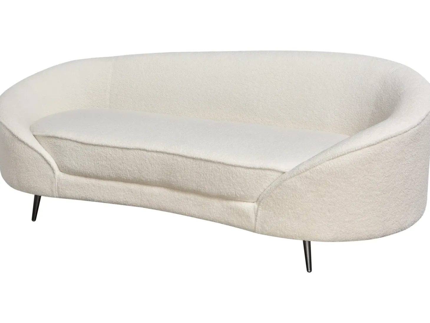 Sofa dla 2 osób SAVAR Boucle Biały Sofy Tapicerowane|Wszystkie Sofy