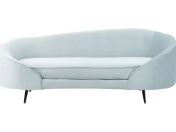 Discount Sofa dla 2 osób SAVAR Welur Błękitny Sofy Tapicerowane|Wszystkie Sofy