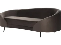 Clearance Sofa dla 2 osób SAVAR Welur Ciemnobrązowy Sofy Tapicerowane|Wszystkie Sofy