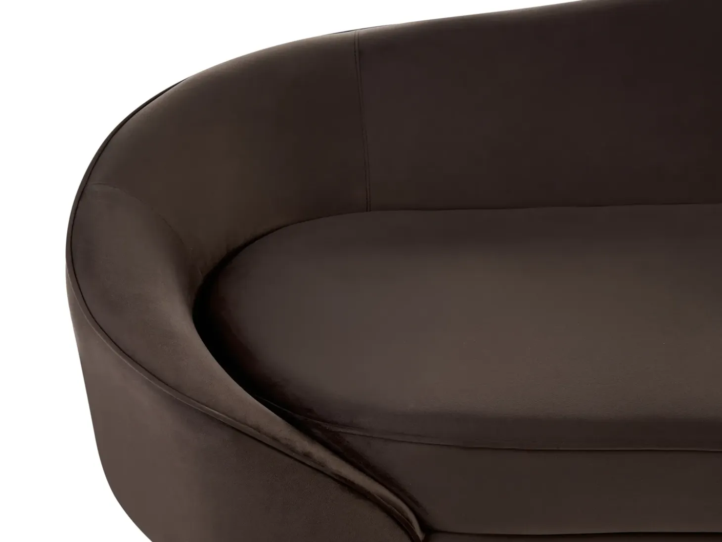 Clearance Sofa dla 2 osób SAVAR Welur Ciemnobrązowy Sofy Tapicerowane|Wszystkie Sofy