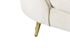 Best Sofa dla 2 osób SAVAR Welur Jasnobeżowy Sofy Tapicerowane|Wszystkie Sofy