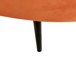 Hot Sofa dla 2 osób SAVAR Welur Pomarańczowy Sofy Tapicerowane|Wszystkie Sofy