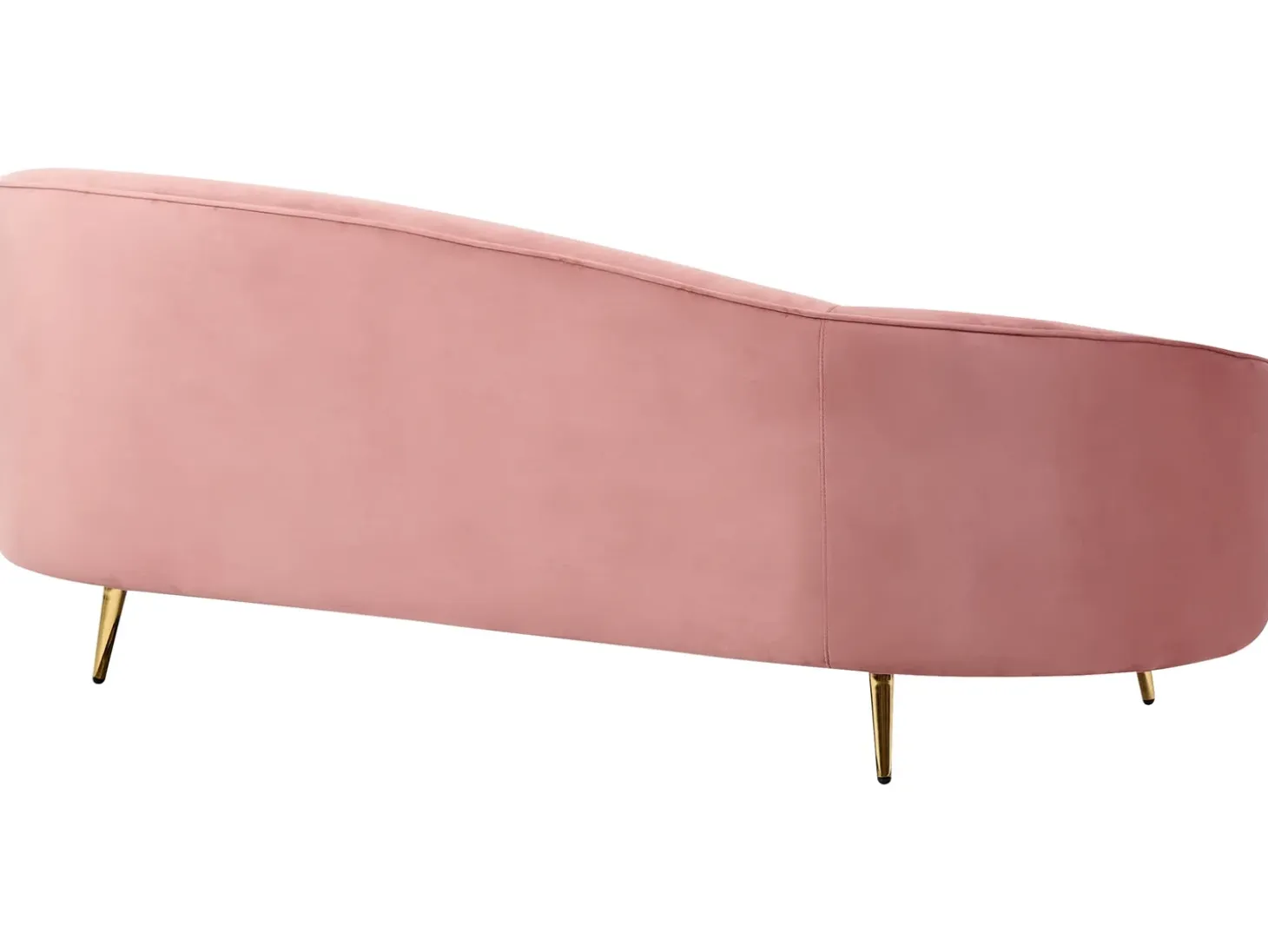 Online Sofa dla 2 osób SAVAR Welur Różowy Sofy Tapicerowane|Wszystkie Sofy