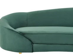 Sofa dla 2 osób SAVAR Welur Szmaragdowy Sofy Tapicerowane|Wszystkie Sofy